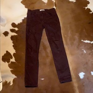 Madewell high riser skinny jeans